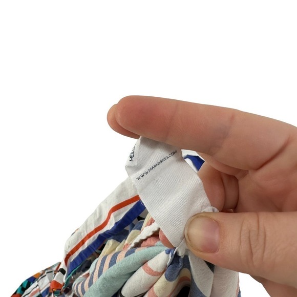 Mark D Sikes M.D.S Striped Multicolor Sleeveless Maxi Dress with pockets Size 6 - Picture 9 of 12